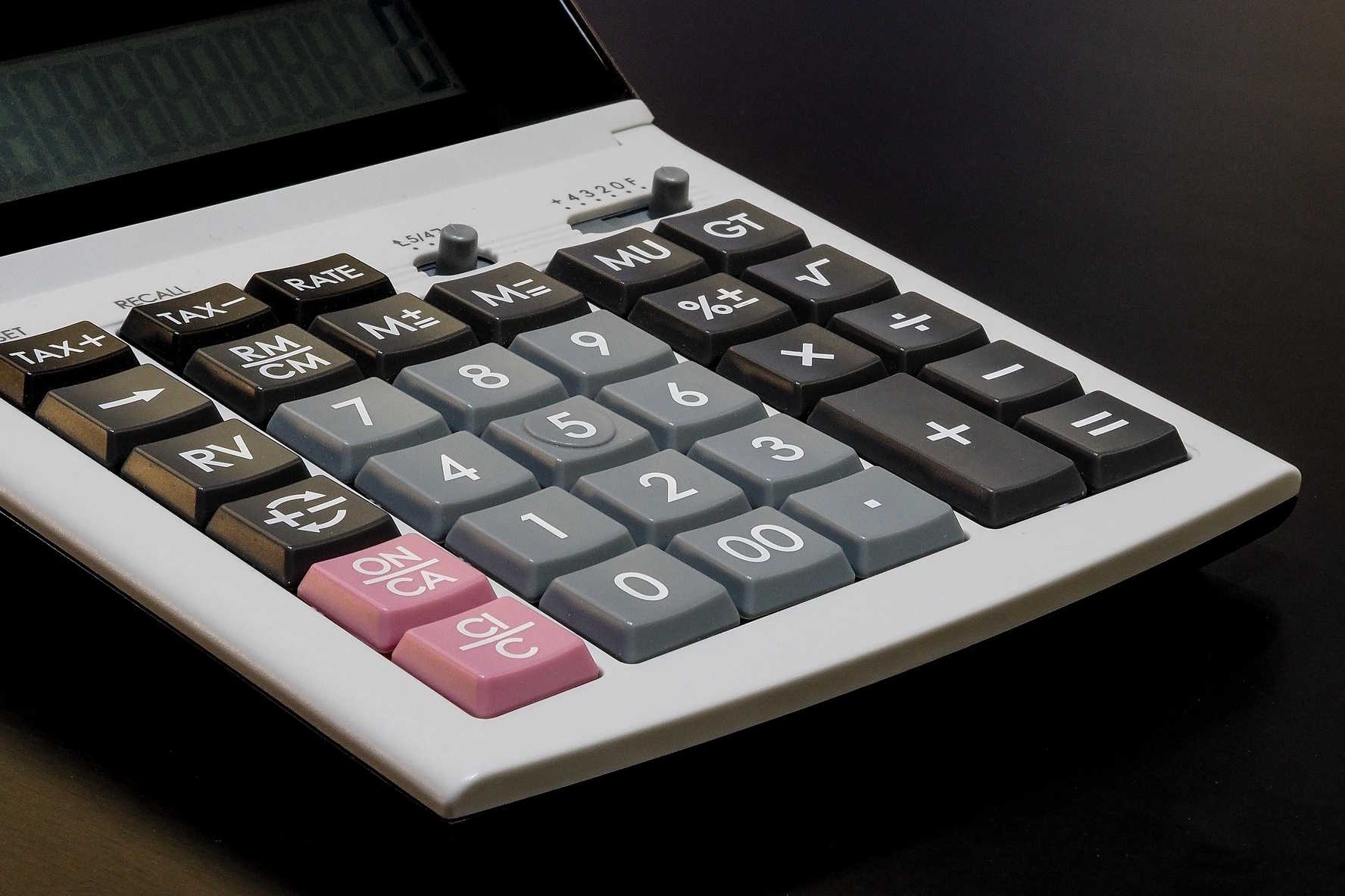 Zdjęcie kalkulatora